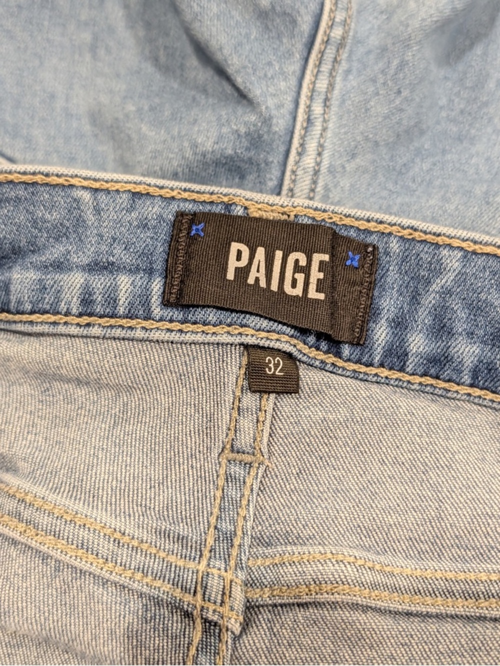 PAIGE Men’s Federal Slim Straight Light Wash Jeans Size 32 - Picture 3 of 4